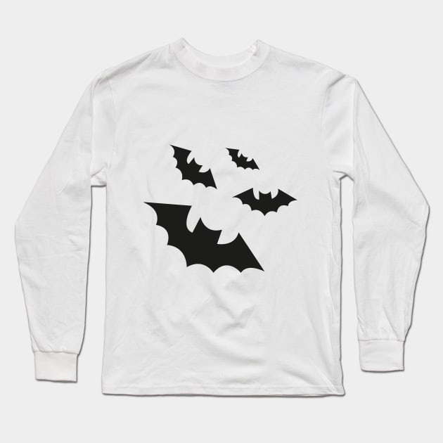 bats Halloween Long Sleeve T-Shirt by FirstBaby